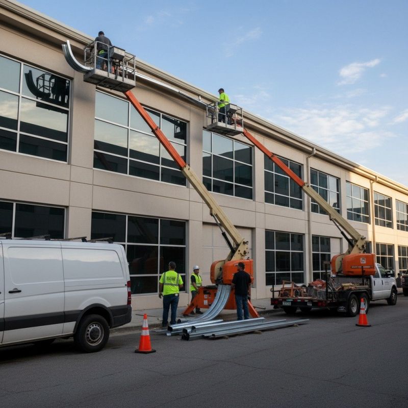 Metal Gutters Installation